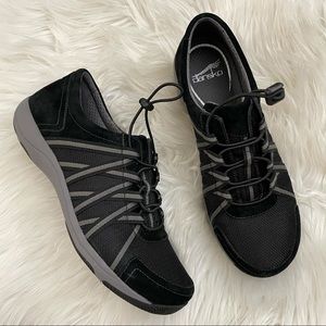 Dansko Black and Gray Slip-On Sneakers